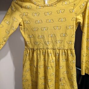 Yellow butterfly dress